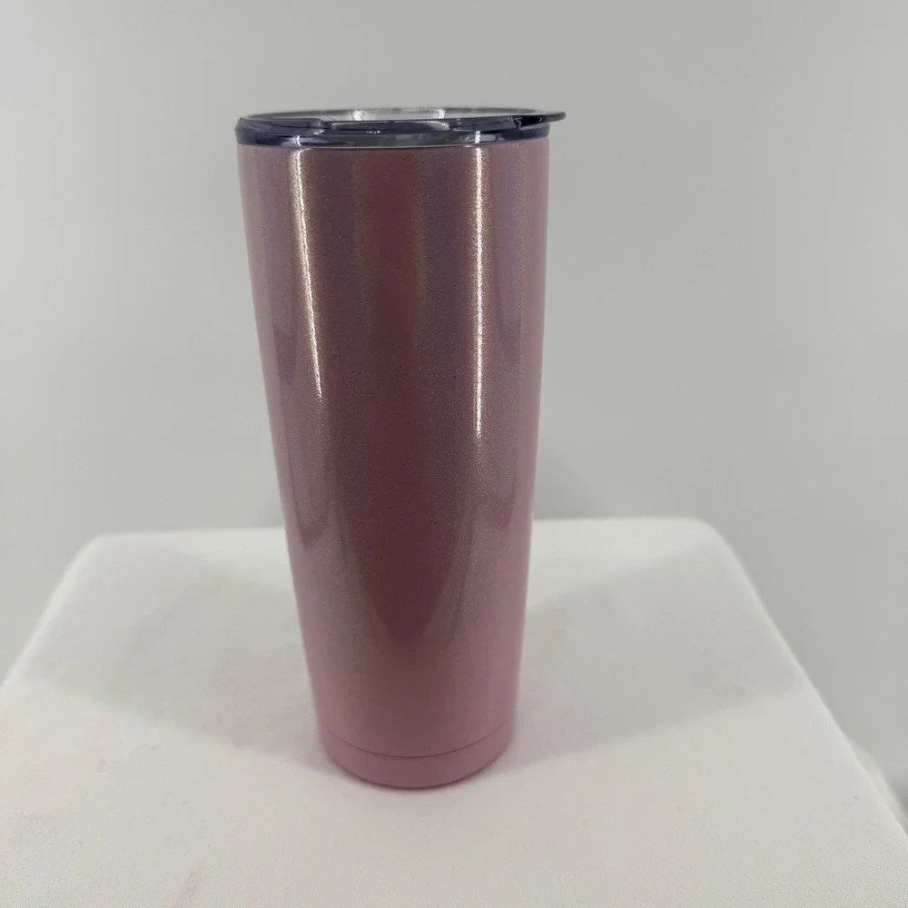 Paper Lea This Is Probably Wine Tumbler Glitter Pink Travel Mug Lid Insulated‎